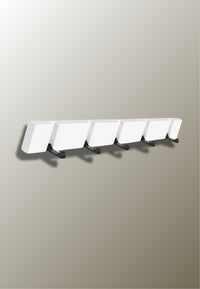 Porte-Manteau Mural Pliable en Bambou Blanc, 3 à 5 Crochets
