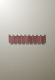 Porte-Manteau Mural en Bois Foncé, 8 Crochets Rabattables, Lames Droites