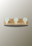 Porte-Manteau Mural Enfant en Bois, 3 Cornets de Glace Vert d'Eau