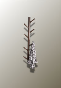 Porte-Manteau Mural Branches en Bois de Pin, 8 Crochets, 80 cm