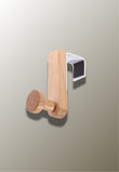 Patère de Porte en Bois à Bouton Rond, Sans Perçage